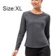 thumbnail image 2 of Camiseta de entrenamiento de manga corta para mujer, camiseta de yoga, camiseta de fitness elástica atlética, color rosa, XL,, 2 of 6