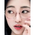 thumbnail image 5 of Women Stylish Oval Non-prescription Eyeglasses Clear Lens Eyewear, 5 of 5