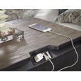 thumbnail image 4 of Topline Home Furnishings Table de chevet grise avec port USB, 4 of 4