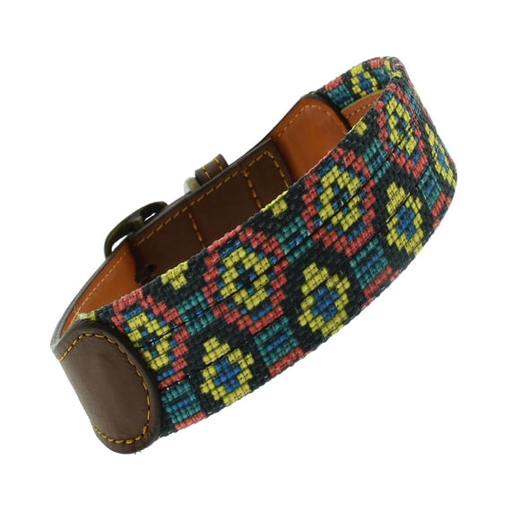 Collar para Perro básico con Placa MODELO 7 multicolor M GS PETS YJ-GSM1007