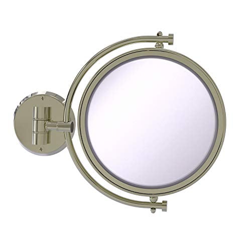 Allied Brass WM-4/2X-PNI 8-Inch Mirror with 2X Magnification Extends 7-Inch, Polished Nickel