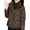 #0004-Brown, variant on Winter Clothing for Women Thick Warm Quilted Jackets for Women Stand Collar Zip Up Puffer Coats Padded Long Sleeve Outerwear