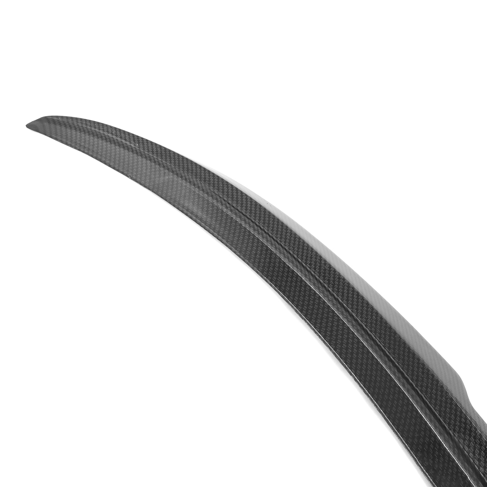 Ikon Motorsports Compatible with 20-24 Tesla Model Y IKON Style ABS Rear Trunk Spoiler - Carbon Fiber Print