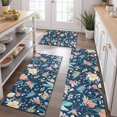 thumbnail image 2 of Pioneer Flower Floral Print Pattern Kitchen Rugs Sets Of 3,Kitchen Runner Rugs Non Skid Washable,Decorative Kitchen Floor Mats for Kitchen,Sink,Laundry,17"x30"+ 17"x47" + 17"x59", 2 of 6
