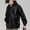 Black, variant on Ofreoo Men Fashion Solid Color Zipper Pocket Hooded Long Sleeve Hooded Leather Outwear Men's Down Jackets & Coats Deal of the Week