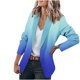 thumbnail image 1 of Pntutb Moda Mujer Traje de negocios Color sólido Costura Plaid Impreso Manga larga Rebeca Abrigo top Pntutb Pntutb-4181, 1 of 4