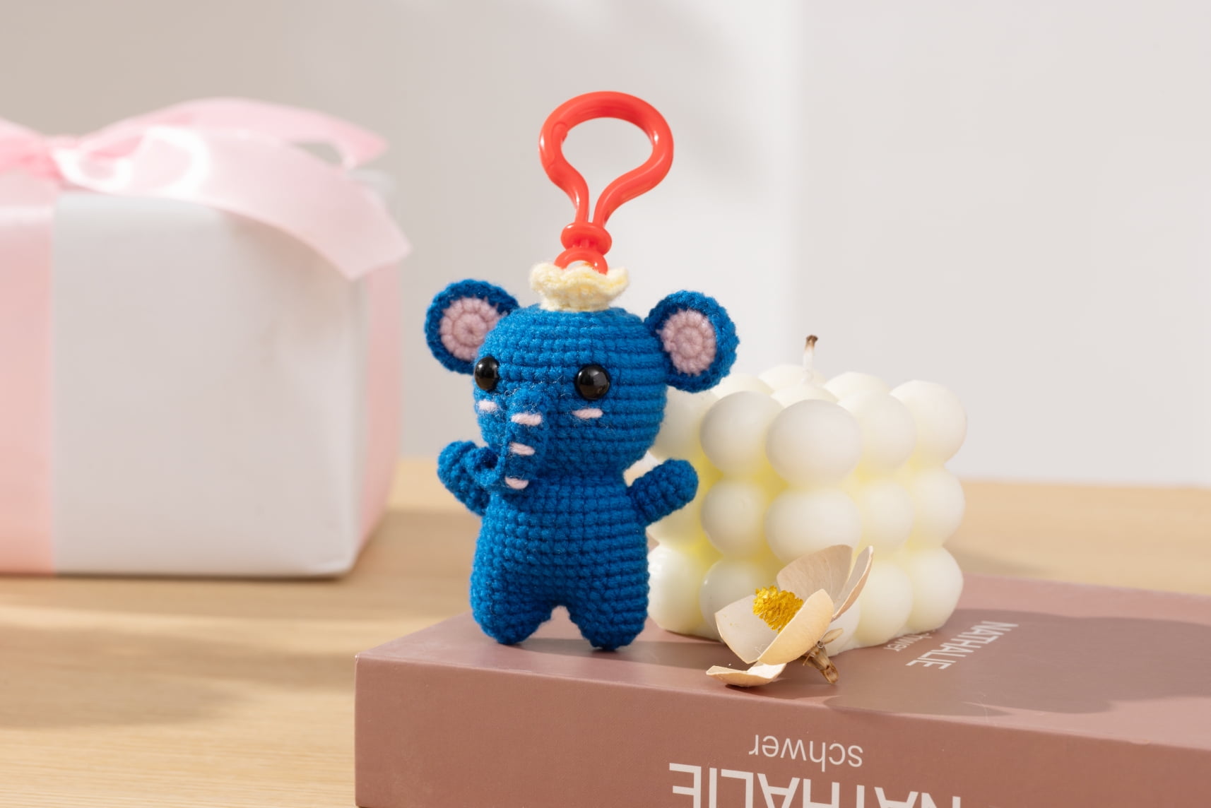 Way to Celebrate DIY Crochet Kit Elephant,Perfect Gift for Valentine's Day