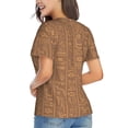 thumbnail image 3 of Womens Short Sleeve T Shirts Casual V Neck Tops Tee, Ancient Egypt Vintage, 3 of 6