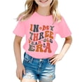 thumbnail image 1 of JTieacloth T-Shirt Décontracté à Manches Courtes et Col Rond pour Enfants, Lettres, Tailles 8-9 Ans, 1 of 3