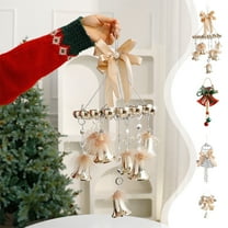 Yhmxh Christmas Jingle Bells Door Hanger, Door Bell Knob Hanger with Jingle Bells, Shopkeepers Bell Ornaments Welcome Jingle Bells for Holiday Tree/Door/Wall Hanging Ornament