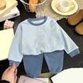thumbnail image 2 of WUANDIXFA Teen Pajamas Girls 0-8 Years Toddler Girls Kids Pajama Sets Snug fit Long Sleeve Sleepwear Pjs 2pcs Jammies,Blue,6-12 Months, 2 of 5
