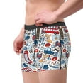 thumbnail image 4 of Daiia London Symbols1 Men's Underwear Boxer Briefs, Cotton Stretch Moisture-Wicking Underwear-X-Large, 4 of 9