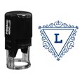 thumbnail image 1 of Printtoo Triangle Tourbillon Bord L Alphabet Monogramme Initiale Bureau Stationnaire R-40 Auto Encrage Tampon en Caoutchouc, 1 of 6