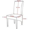 thumbnail image 2 of Dining Chair Covers Solid Color Covers for Chairs Spandex Stretch Chair Covers Universal (Color : Gray-1, Size : 2pcs), 2 of 3