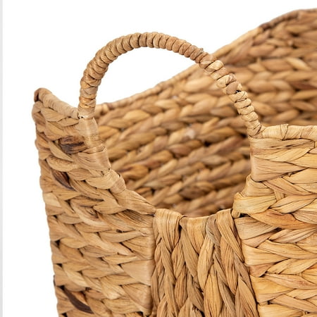 Large Woven Seagrass Storage Basket Wicker Pattern Baskets ...
