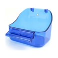 thumbnail image 1 of Methold Caja de baño para loros, caja para pájaros, jaula de ducha, ahorro de espacio, suministros para patio interior y exterior, tubo de Suministros de alimentación y agua para mascotas Azul, 1 of 6