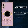 thumbnail image 3 of Galaxy note10 Plus Case for Astronaut Stand, Designed for 6D Electroplated Galaxy note10 Plus 4G/5G Phone Case,Soft TPU Protective Shockproof Flexible Samsung note10 Plus Case 6.8 inch,Purple, 3 of 11