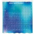 thumbnail image 3 of Ambesonne Science Shower Curtain, Chemistry Element Table, 69"Wx84"L, Pale Blue Aqua Sky, 3 of 5