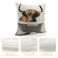 thumbnail image 4 of Orinice Surreal cow Graphic Decorative Pillow Cover for Home Couch Living Room Bed Sofa 22x22in, 4 of 5