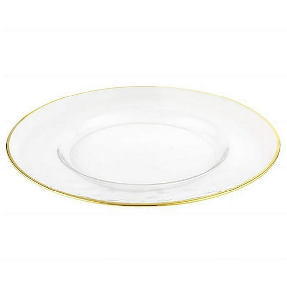 Leeber 31121 Rim Chargers Plate, Gold - Set of 4
