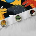 thumbnail image 4 of jejeloiu Vintage Dinosaur Black Out Curtains,Wild Animal Curtains Pack of 2 (42x63 Each),Colorful Dino Bedroom Curtains For Boys Kids,Microfiber Bedroom Decor, 4 of 6