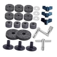 thumbnail image 2 of MERIGLARE 23Pcs Cymbal Replacement Accessories Cymbal Stand Felts for Percussion Parts Gray, 2 of 9