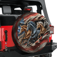 thumbnail image 3 of Lotusprinthandmade US Flag Horse Spare Tire Cover Without Backup Camera Hole 6 Sizes (34 in.), 3 of 7