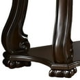 thumbnail image 2 of Traditional Wood and Glass Sofa Table with Rivet Accents Brown, 2 of 5
