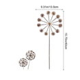 thumbnail image 3 of Decoración metálica de estacas de diente de león con bola bordada para parterres de jardín y macetas, 3 of 6