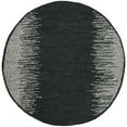 thumbnail image 4 of SAFAVIEH Vintage Leather Domhnall Diamond Striped Area Rug, Light Grey/Black, 6' x 6' Round, 4 of 9