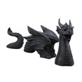 thumbnail image 3 of Estatua gótica de dragón para jardín, adorno para exteriores, figuras de animales impermeables, dragón Negro, 3 of 7