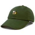 thumbnail image 4 of DALIX Bumble Bee Baseball Cap Dad Hat Embroidered Womens Girls in Olive, 4 of 6