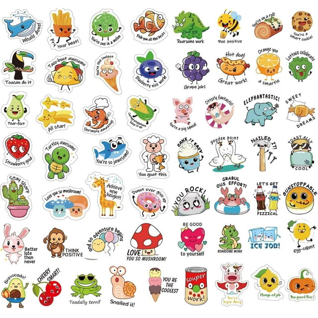 464pcs Punny Teacher Stickers for Student 220 Designs, Motivational Reward Sticker for Kids Classroom Must Have Essential for Teacher Supplies Gift Positive Encouraging Sticker for Water bottle