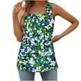 thumbnail image 2 of Women's Tank Tops Plus Size Under $10 Free Shipping Breathable On Sale Fashion Printed Tank Loose Sleeveless T-shirt Pullover Tops, 2 of 6