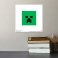 thumbnail image 4 of Gallery Pops Minecraft: Iconic Pixels - Mobs - Creeper Wall Art, Unframed Version, 12" x 12", 4 of 5
