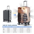 thumbnail image 4 of Kdxio Cute Mouse In Glasses Pattern Luggage Cover for Travel,Elastic and Durable,Fits 18-32 Inch,Anti-Scratch Suitcase Protector-No luggage included, 4 of 5