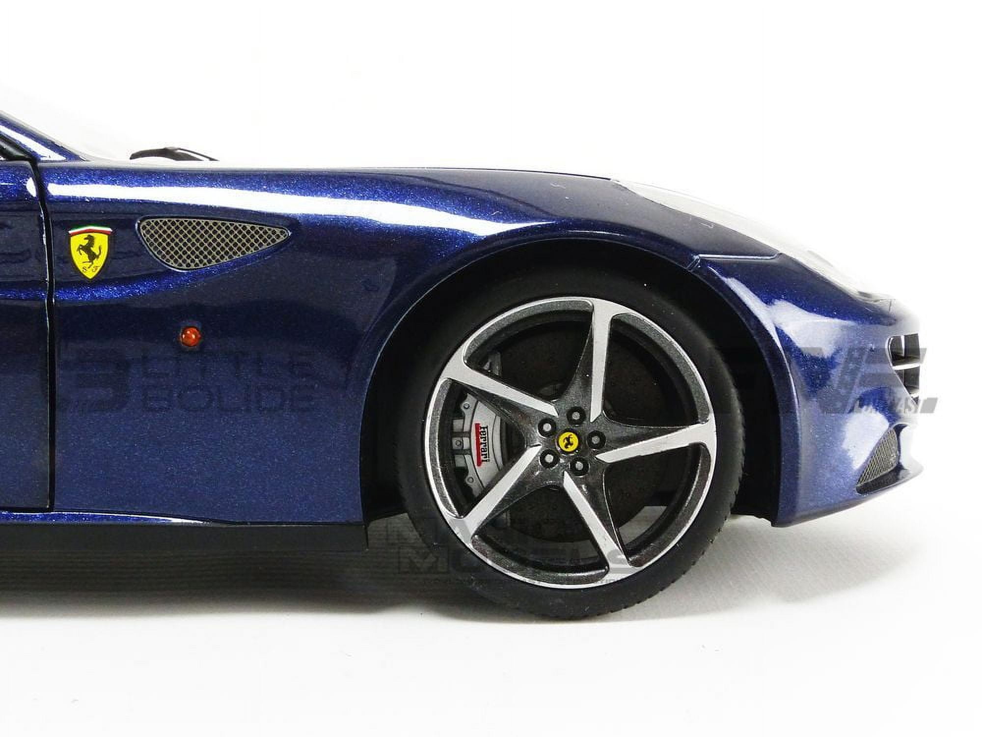 Ferrari FF GT V12 Blue 1/18 Diecast Model Car by Hotwheels