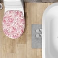 thumbnail image 4 of SEANATIVE Cherry Blossom Toilet Lid Cover Elongated Aesthetic Toilet Cover Seat Oblong Toilet Seat Cover Toilet Seat Lid Covers Home Decor Pink Toilet Lid Covers for Bathroom, 4 of 6