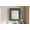 Blue, variant on 24" x 27" Wall Mounted Bathroom Storage Cabinet with Mirror – Gray Medicine Cabinet, Adjustable Shelf, Soft-Closing Hinges, Over the Toilet Space Saver