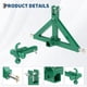 thumbnail image 1 of Historyli Enganche de remolque de 3 puntos con receptor de 2", barra de tiro para tractor de alta resistencia con bola de remolque, verde, 1 of 6