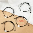 thumbnail image 5 of BQBQERT 4 Pcs Mother Daughter Card Bracelets Hollow Heart-shaped Woven Wristband Gifts, 5 of 10