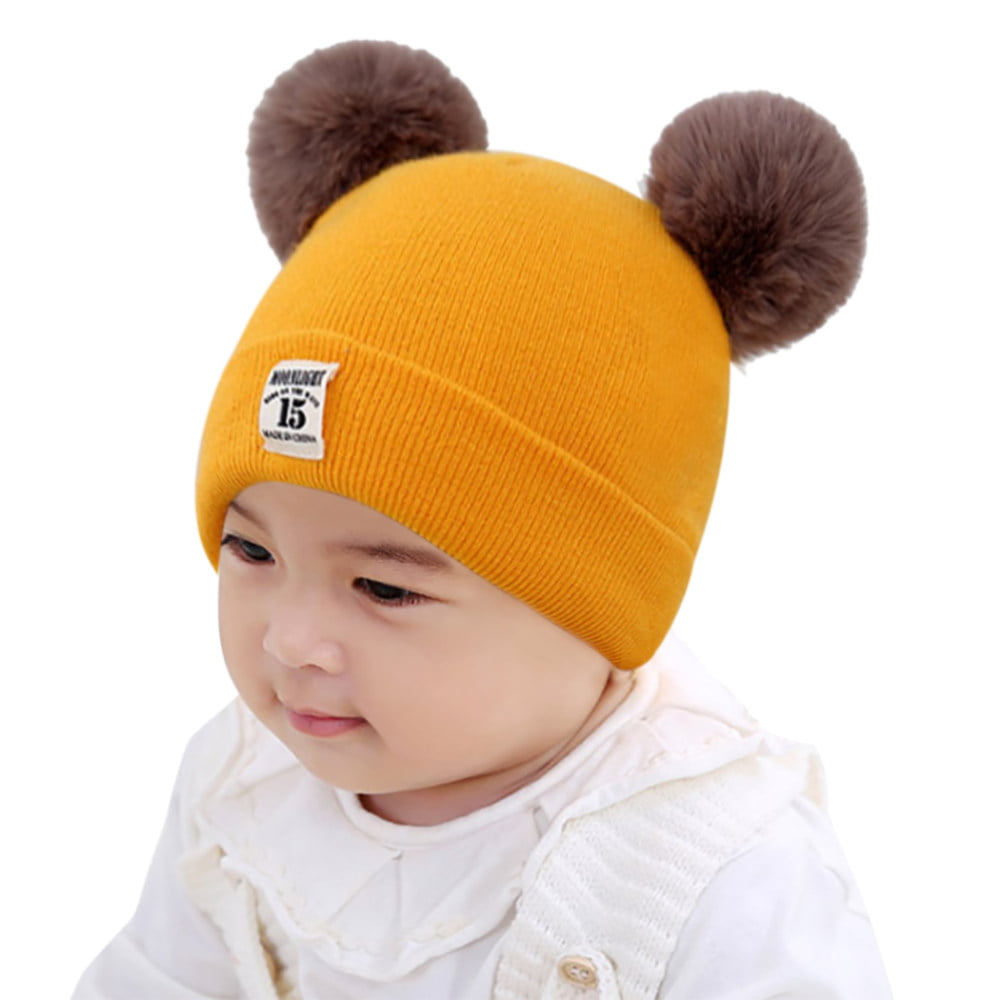 Tmrow 1PC Baby Toddler Cotton Cap I Love Mama/Papa Printed Soft Beanie Hat,Black,I Love Mama 