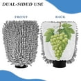 thumbnail image 2 of Microfiber Car Wash Gloves With Chenille & Polyester Terry Scratch-Free Cleaning Elastic Cuffs Green Grapes, 2 of 8