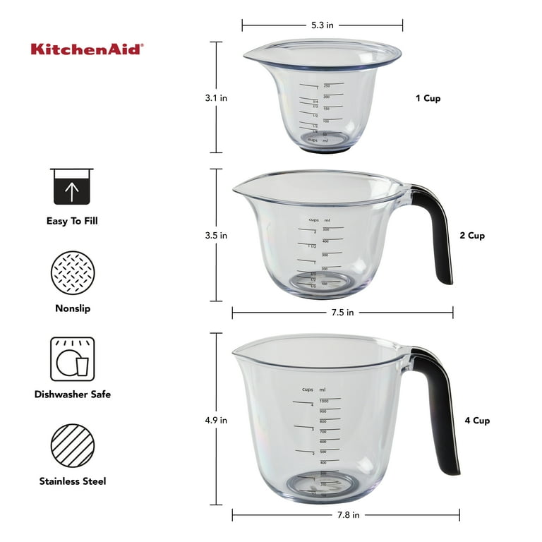  KitchenAid Universal Measuring Cup and Spoon Set, 1/4