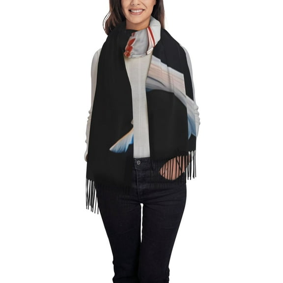 Kdxio Tricolor Koi Fish Trio Women's Scarf Womens Winter Scarf, Fashion Scarfs for Women, Shawls and Wraps, Long Blanket Scarf