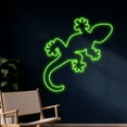thumbnail image 2 of Handmadetneonsign Custom Gecko Neon Sign, Lizard LED Light, Personalized Reptile LED Sign, Gecko, 2 of 5