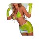 thumbnail image 4 of Txlixc Traje de pijama femenino, sujetador de tirantes + corsé + falda + alas de mariposa + manga Txlixc moda, 4 of 8