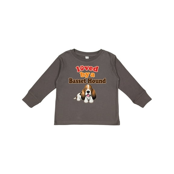 Inktastic Basset Hound Dog Lover Gift Boys or Girls Long Sleeve Toddler T-Shirt