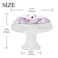 thumbnail image 3 of 4 Pcs purple white cat Knobs for Kitchen Cabinet Cupboard Dresser Bookcase Drawer Pulls Handles Round Home Decor, 3 of 5