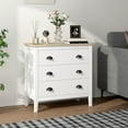 thumbnail image 2 of HOMCOM Commode Moderne pour Chambre avec 3 Tiroirs Coulisses Silencieuses Blanc, 2 of 10